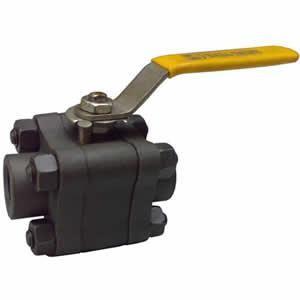 China Compact Forged Steel Ball Valve Full Or Reduced Port Design Low Emission Control supplier
