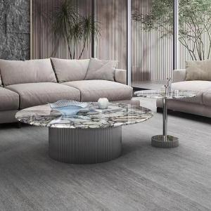 Modern Marble Hotel Living Room Circular Combination Coffee Table