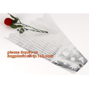China BOPP CPP Plastic fresh flower sleeve,romantic Valentine wrapping plastic flower sleeve,BOPP flower wrapping sleeve PACK supplier