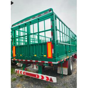 China 10 foot 3 Axle Fence Cargo Trailers Bulk Stake Cargo Trailers For Sale supplier