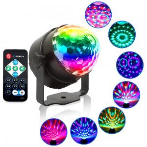 RGB Party Magic Crystal Ball Light Remote Control DJ Stage Lighting hang Disco Luminous shine Lamp for home bar ktv
