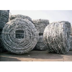 China Dia 2.5mm Hot Dip Galvanized Barbed Wire With 4 Points wholesale