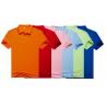 Men Colorful 100% Cotton Polo Shirts With Heat Transfer / Silk Screen Print Logo