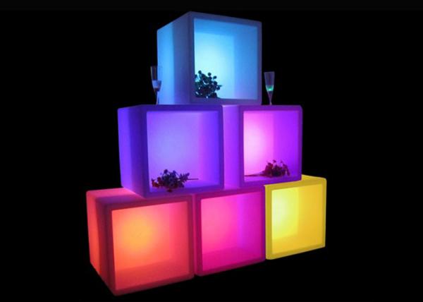 40X40X40cm LED Cube Light Open Cube Back Bar Ice Bucket For Drink Dispaly