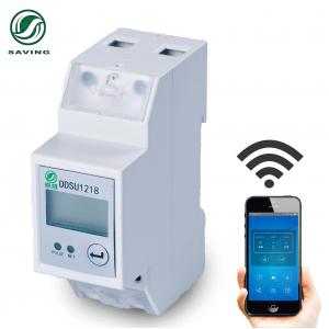 CE 60A Smart Prepaid Energy Meter Din Rail Wifi Prepaid Electricity With Monitoring System