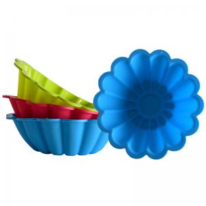 Dishwasher Safe Flower Shape Silicone Cake Baking Moulds