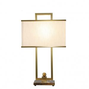 Fabric & Crystal Table Lamp