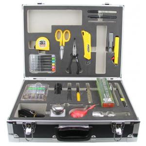 Economic Fiber Optic Tool Kits , Fusion Tool Kit With Blow Brush / Emergency Lamp