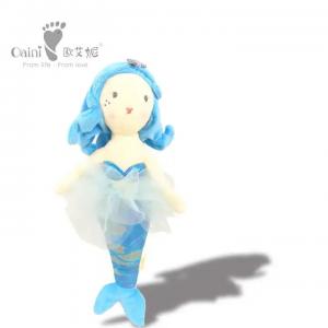 Anti MIte Infant Accompany Animal Soft Plush Toy PP Cotton Baby Stuffed Mermaid Toy