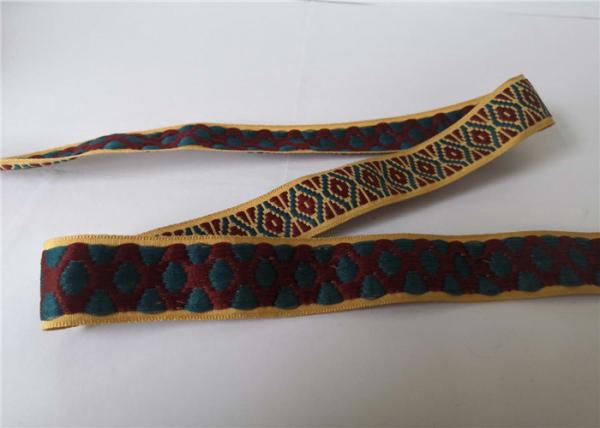 3cm Three Color Pattern Jacquard Custom Printed Elastic Ribbon For Garment