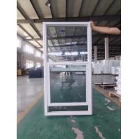 China Plastic Vertical Sliding Single Hung Windows American House Vinyl Window Black White on sale