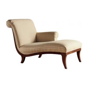 Rayure de tissu de Fairshaped Chaise Lounge Chair d'intérieur/Chaise Lounge confortable