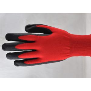 Nitrile Dots Style Safety Work Gloves 95% Nylon Material Excellent Dexterity