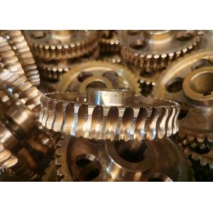 Cast Tin Bronze Worm Shaft And Worm Gear Wheel Set Transmission Spare Parts
