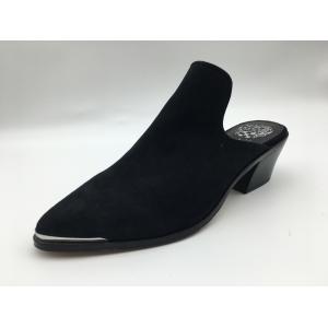 Custom Womens Flat Leather Shoes Tan / Grey / Black Low Heel Closed Toe Shoes