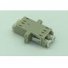 China LC fiber opitc adapter duplex multimode beige with window wholesale