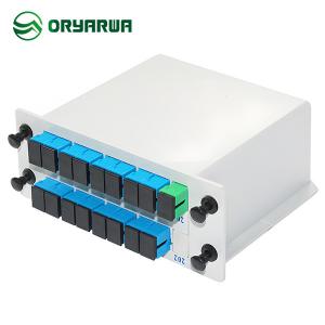 China SC UPC 1x16 Fiber Optic Cassette PLC Splitter ABS Material supplier