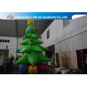 China Customized Giant Inflatable Christmas Tree Yard Decoration , Inflatable Tree With Ornaments supplier