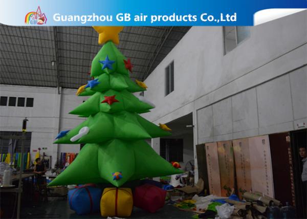 Customized Giant Inflatable Christmas Tree Yard Decoration , Inflatable Tree