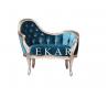 Luxury Bedroom Furniture Fabric Velvet Elegant Wood Frame Chaise Lounge Sofa