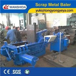 China 100 Ton Scrap Metal Baler Machine Thickness 2mm Metal Scrap Baling Press supplier