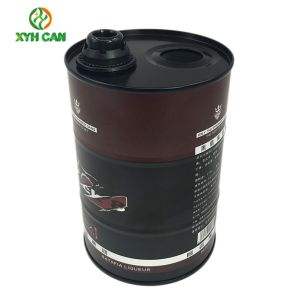China Impressão de borracha de Tin Cans Custom Logo CMYK do álcool do vinho da tomada 700ml supplier
