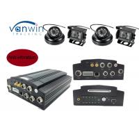 China 4 Cameras Video 3G Mobile DVR Recorder / Vehicle Camera DVR Support 24 hours recording on sale