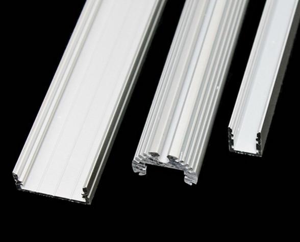 6063 - T5 Construction Aluminum Profile Extrusion Channel With PVDF / Powder