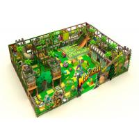 China 2 Floors Residential Indoor Playground Equipment With Vine Leaves / Roadway Jungle Theme on sale