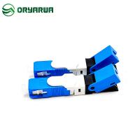 China H09 Blue Fiber Optic Fast Connector SC UPC OFC Single Mode SM 0.3dB Insertion Loss on sale