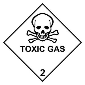 TOXIC GAS Safety Sign