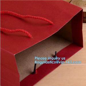 China New hot sale brown packaging paper carrier bag take away fast food paper bag,packaging paper bags with logo large flat k supplier