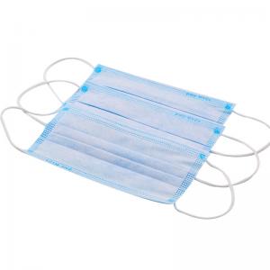 Rectangle 99% BFE Nonwoven 3ply Type IIR Face Mask