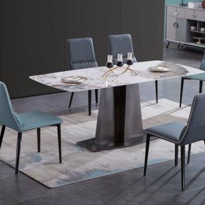 Inorganic 1653 Clay Contemporary Dining Room Sets 160cm Restaurant Table And Chairs