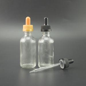 China Frosted 30ml Cosmetic Cream Containers Childproof Cap Glass Dropper For E Liquid supplier