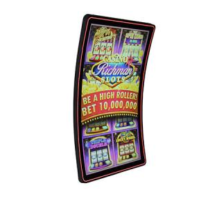Casino Slot Machines Curved Gaming Monitor 43 Inch J Type 4K High Resolution Waterproof