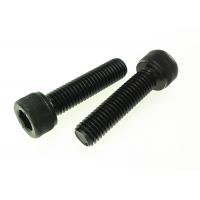 China Black Steel Hex Socket Head Allen Screw Fastener M5 Knurled Cup Head on sale