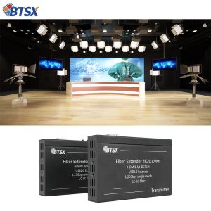 Uninterrupted Video Transmission 4K*2K 30Hz HDMI Fiber Extender with 20km Line Length and DC12V Power Supply