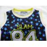 Fabric 110gsm Childrens Tshirt Round Neck Sleeveless T Shirt Customized logo