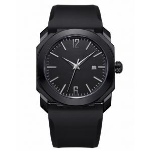 Sweatproof Mens Watches With Silicone Strap Lightweight Alloy Material