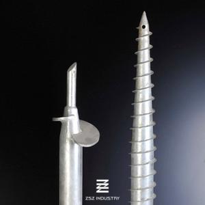 Diameter 76-120mm Ground Screw Post Anchor Iron Tube & Sheet Materia