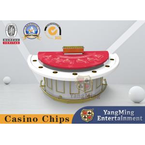 MDF Fireproof Board Black Jack Luxury Poker Table With Dustproof Tablecloth