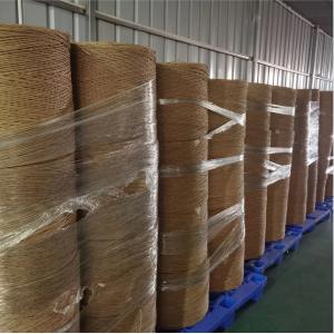 China Recyclable Kraft Paper String , Paper Rope Roll For Cable Filling supplier