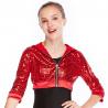 China MiDee Sequins Hoodies Hip Hop Performance Dance Top Short Jacket For Girls wholesale