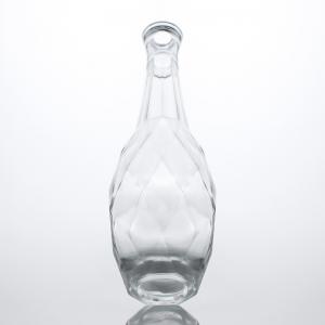 China Unique Cork-Capped Super Flint Glass Bottle for Whisky Vodka Tequila Gin Rum supplier