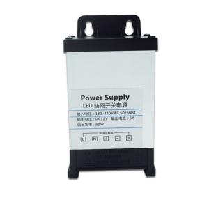 China C-Power 60W 5A fonte de alimentação à prova de chuva com tensão de saída de 12V e tensão constante wholesale
