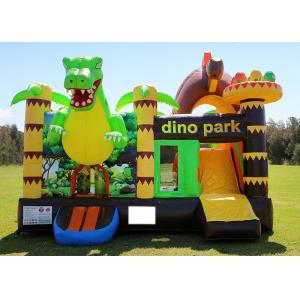 Adults And Kids Outdoor Game 0.55mm PVC Dinosaur Inflatable Bouncy Castle Rental