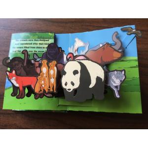 English Cartoon Children'S 3D Books / 3d Picture Book Customized Size