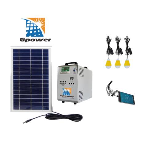 TUV 95% Efficiency Portable Solar Panel Kit Solar Home Lighting System