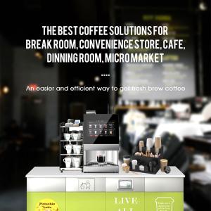 WIFI 4G Commercial Coffee Vending Machine Automatic Espresso Coffee Machine